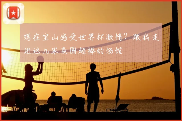 想在宝山感受世界杯激情?跟我走进这几家氛围超棒的场馆